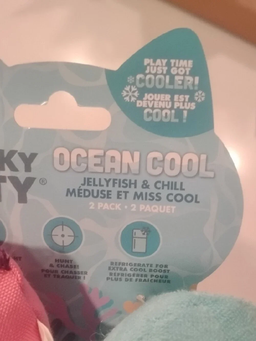 Ocean Cool Blue Plush Squid Cat Toy